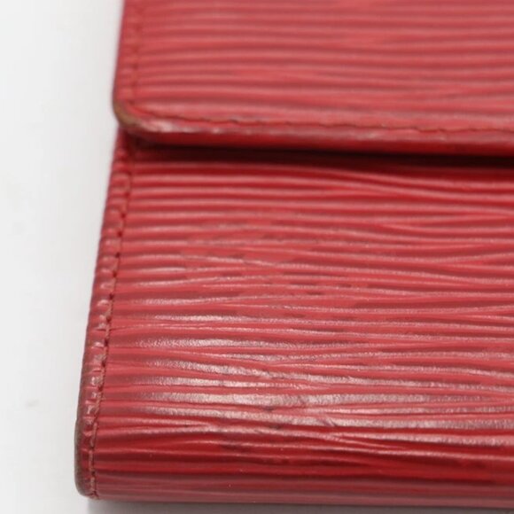 Louis Vuitton Epi Red Leather Pochette Porte-Monnaie Wallet - Picture 13 of 16